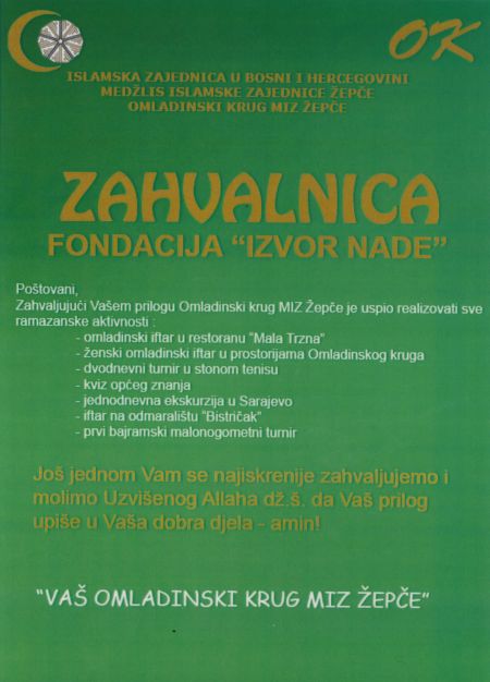 OMLADINSKI KRUG MIZ ŽEPČE
