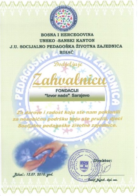 JU "SOCIJALNO PEDAGOŠKA ŽIVOTNA ZAJEDNICA" BIHAĆ