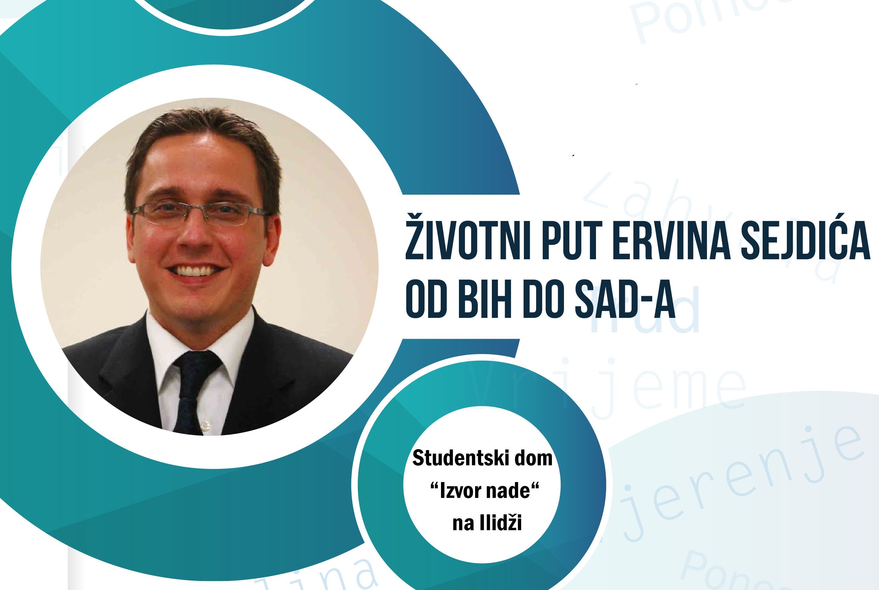 Ervin Sejdic, najava predavanja u Studentskom domu "Izvor nade"