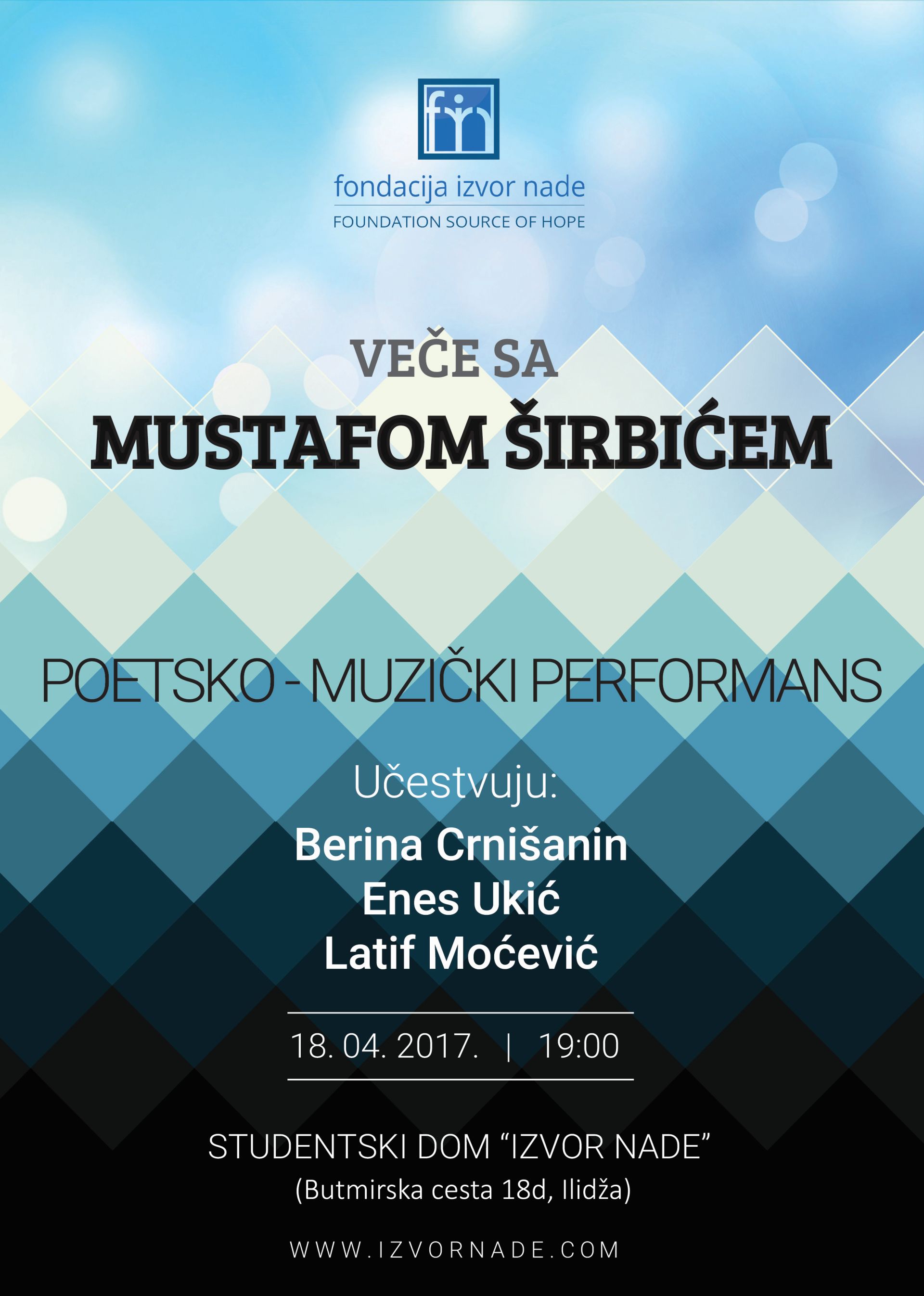 Vece sa Mustafom Sirbicem, Fondacija Izvor nade 2