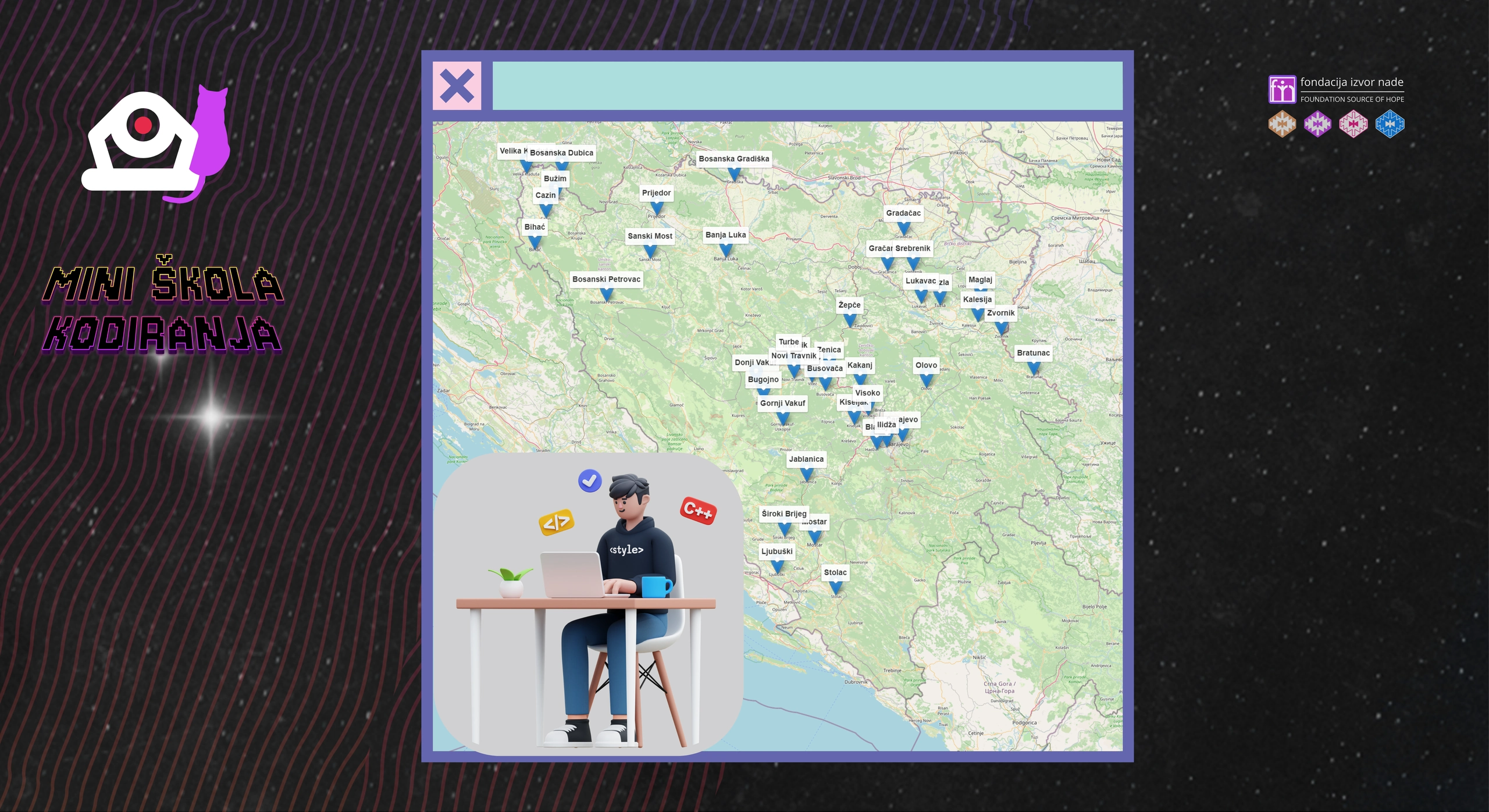 Mini skola kodiranja - mapa ucesnika iz Bosne i Hercegovine